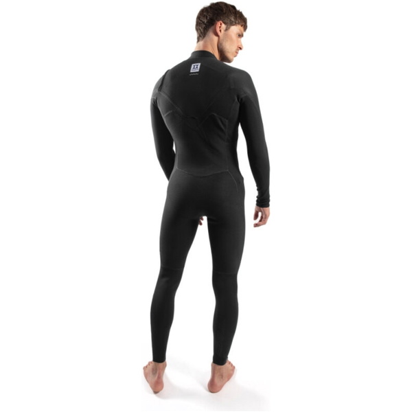 2024 Gul Y39 Yamamamoto Til Mænd 3/2mm Chest Zip Våddragt Ym1201-c1 - Sort / Ripstop